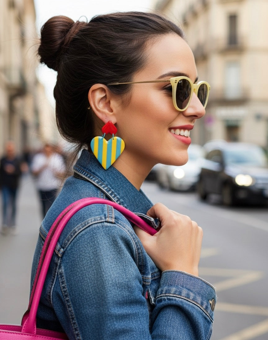 Regina di Cuori gialli e bluette