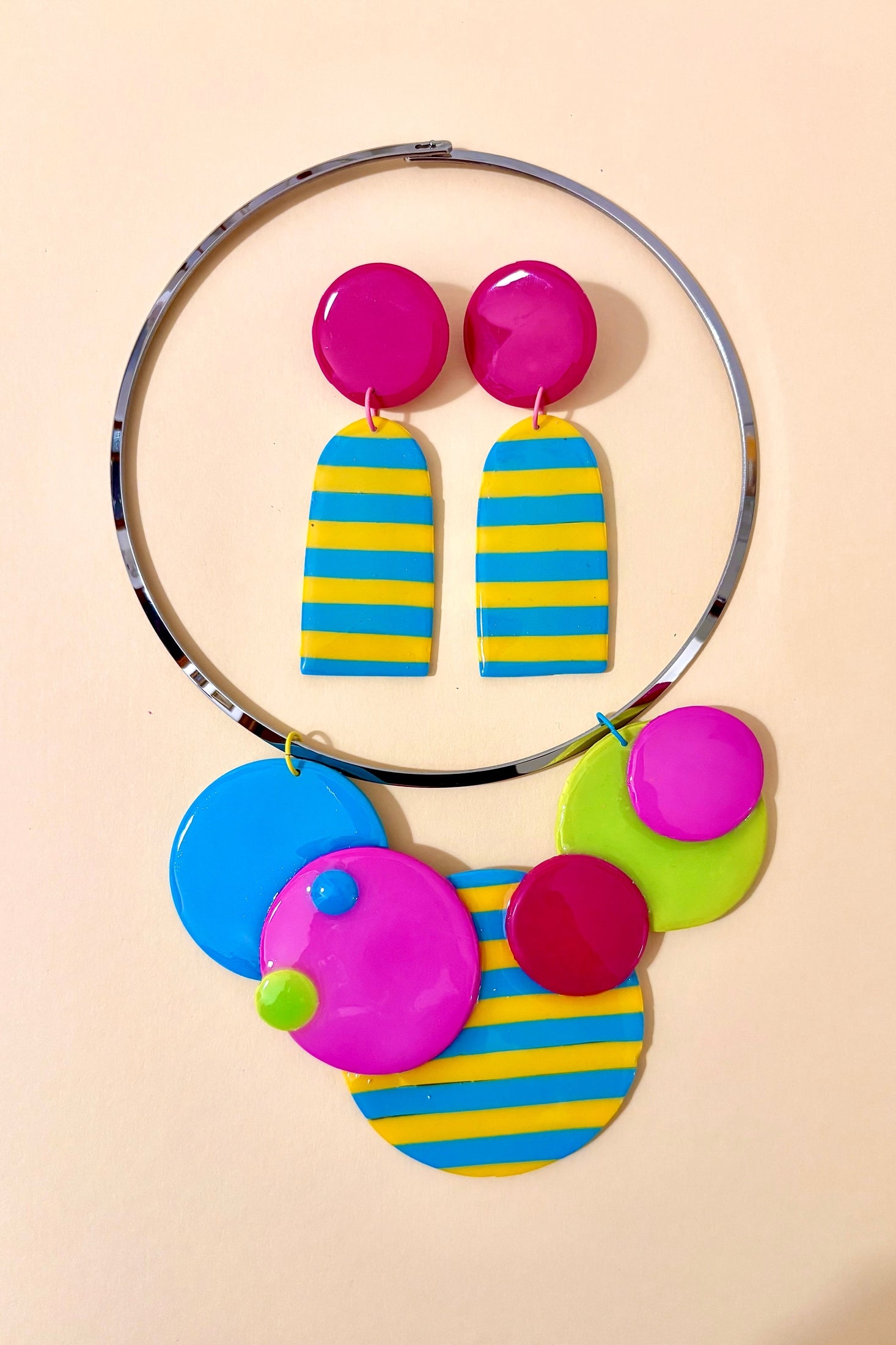 Pop Art 80 - set collana e orecchini