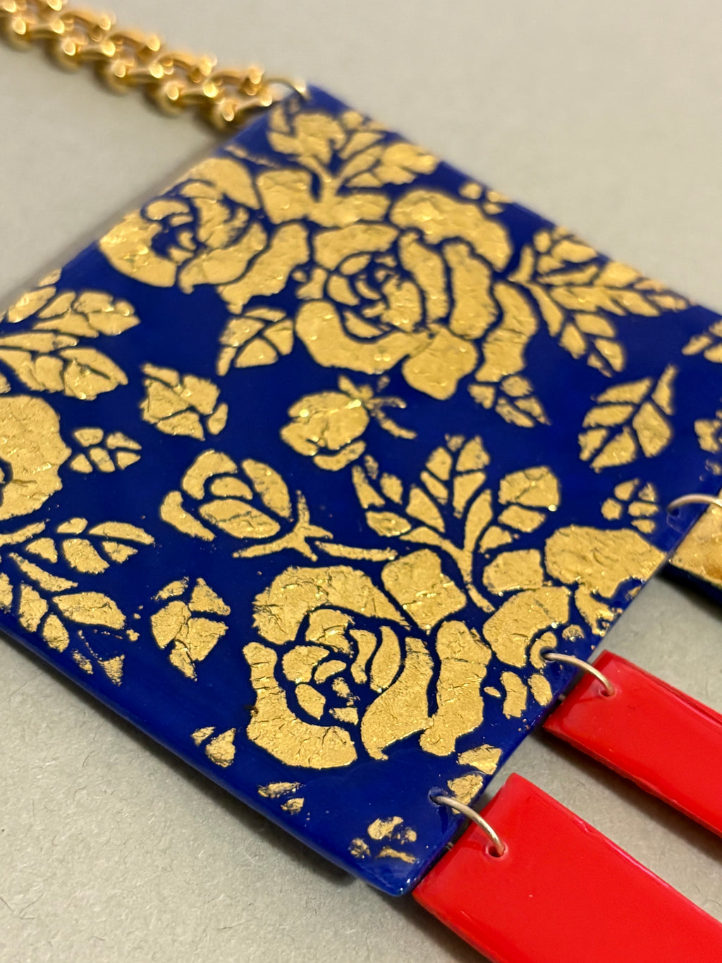 Collana Barocca Floreale con pendenti