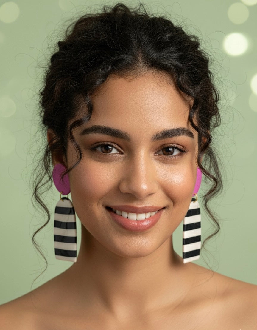 Orecchini Sveva fucsia