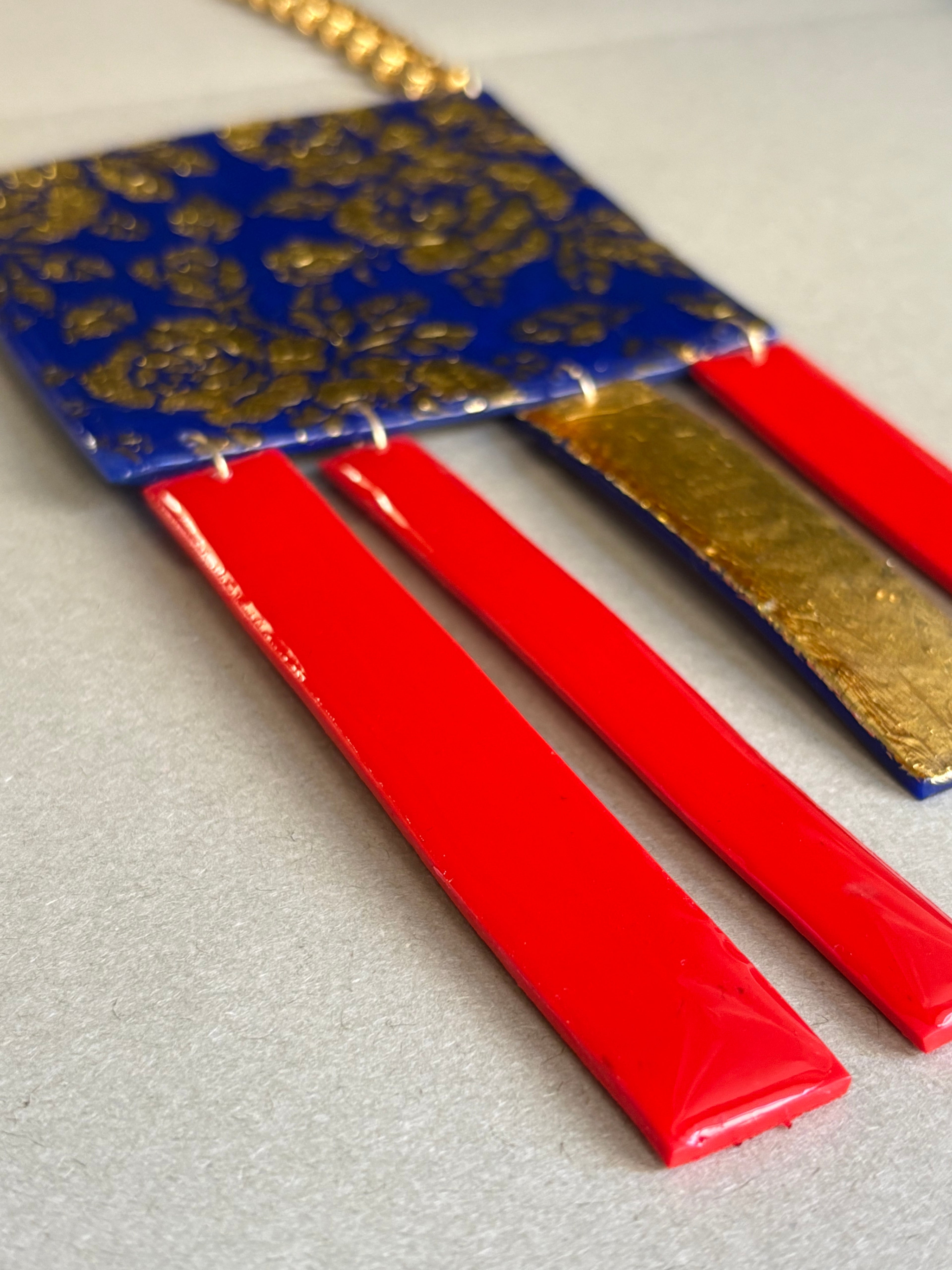 Collana Barocca Floreale con pendenti