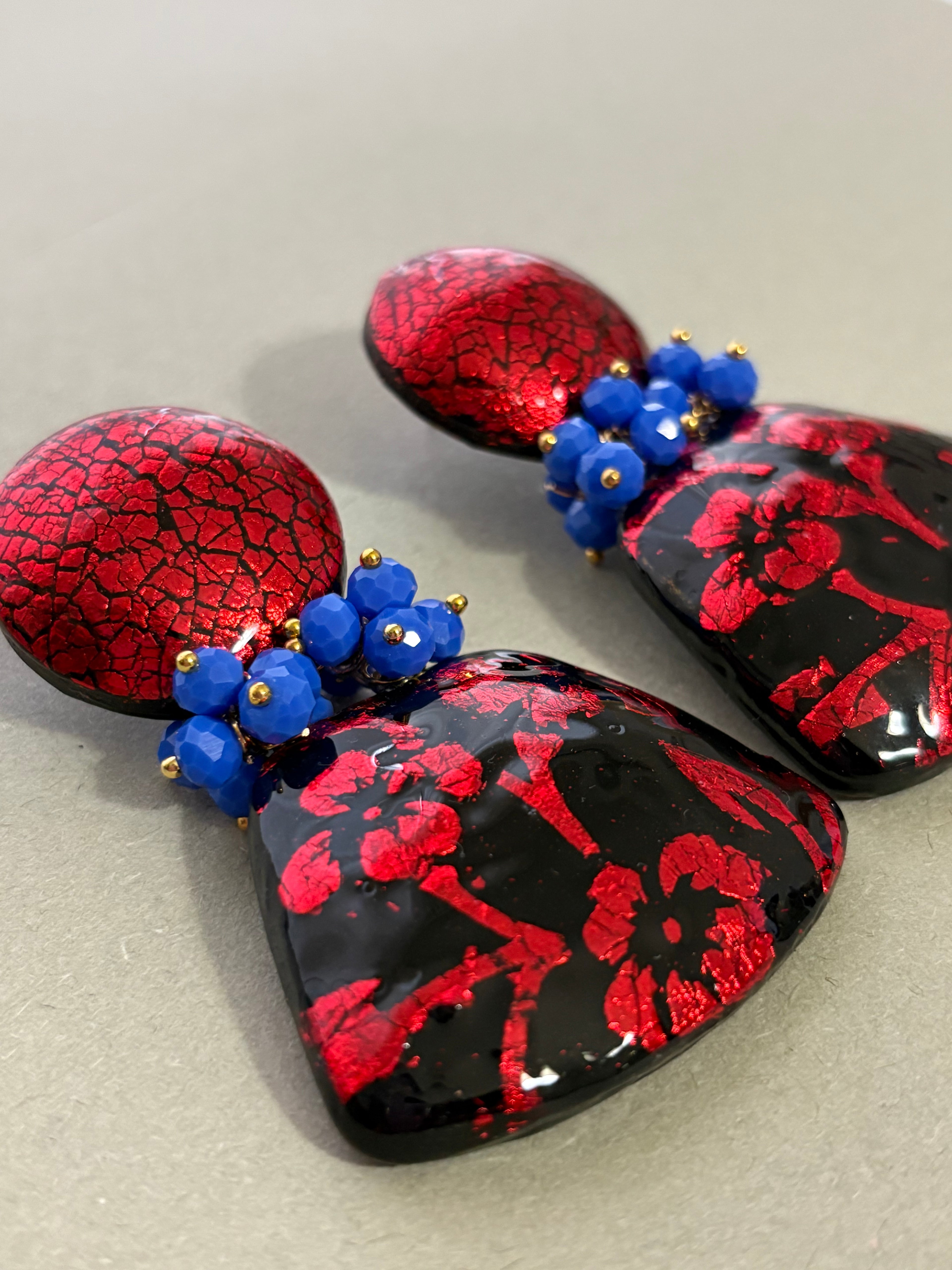 Orecchini Barocca Rouge et Noir