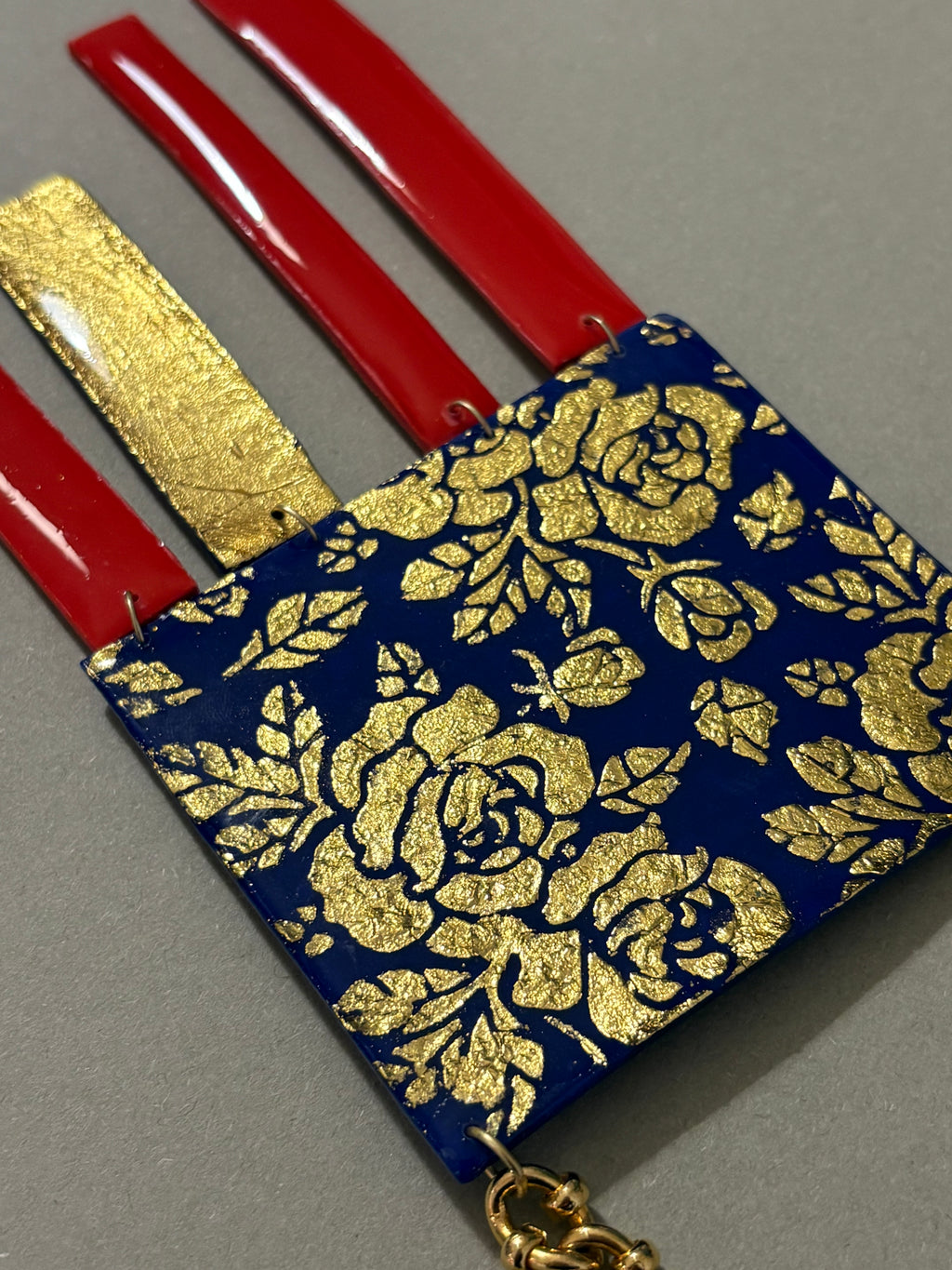 Collana Barocca Floreale con pendenti