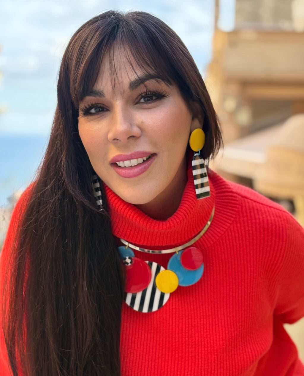 Pop art 80 set collana e orecchini