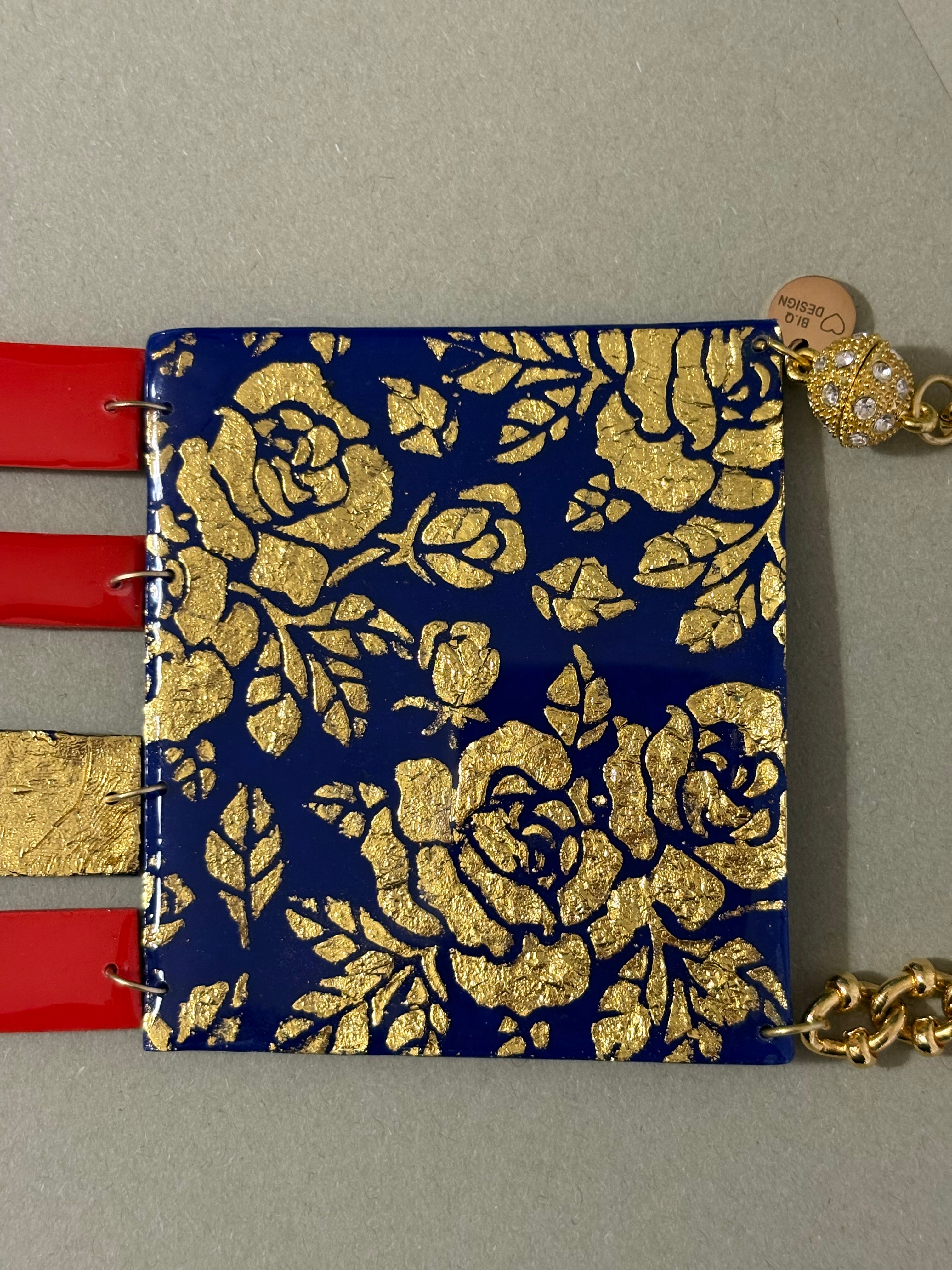 Collana Barocca Floreale con pendenti