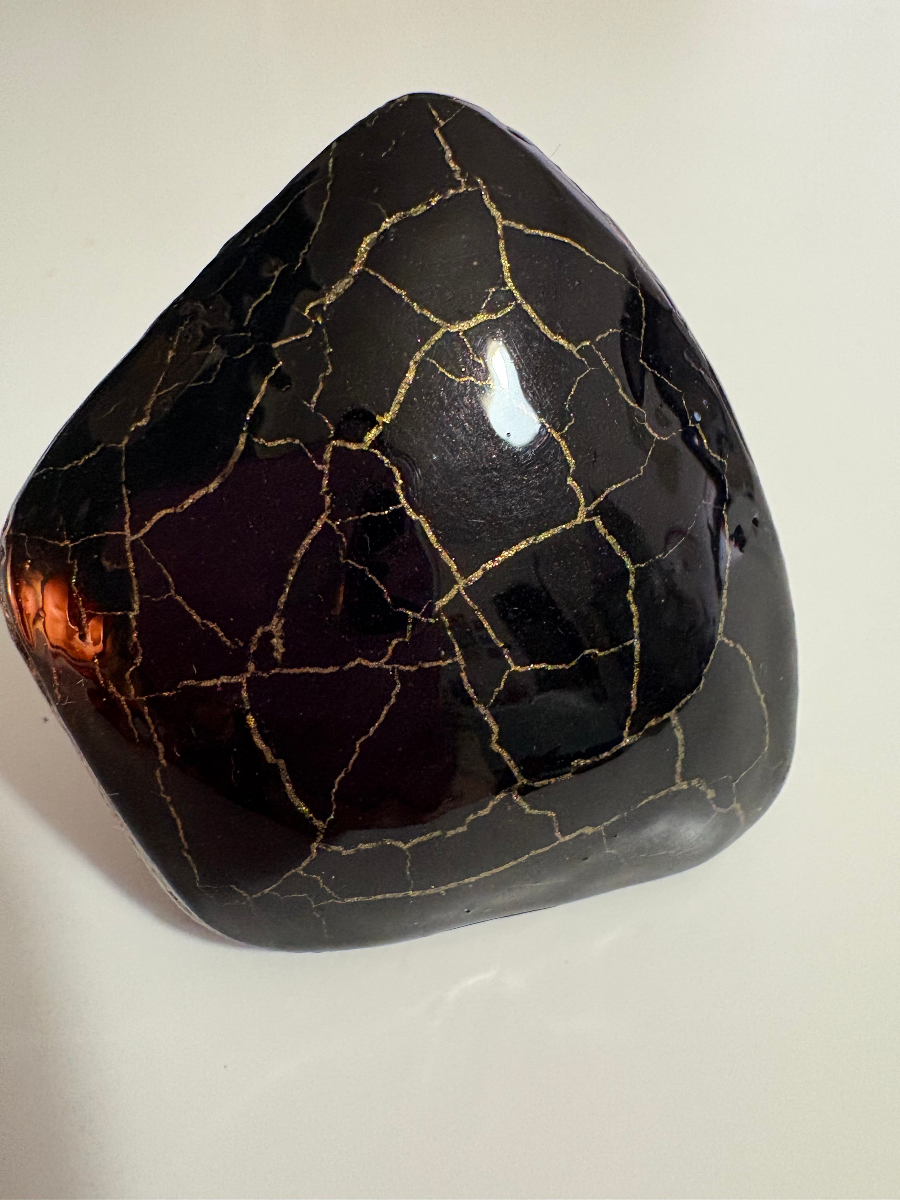Anello cracklè noir
