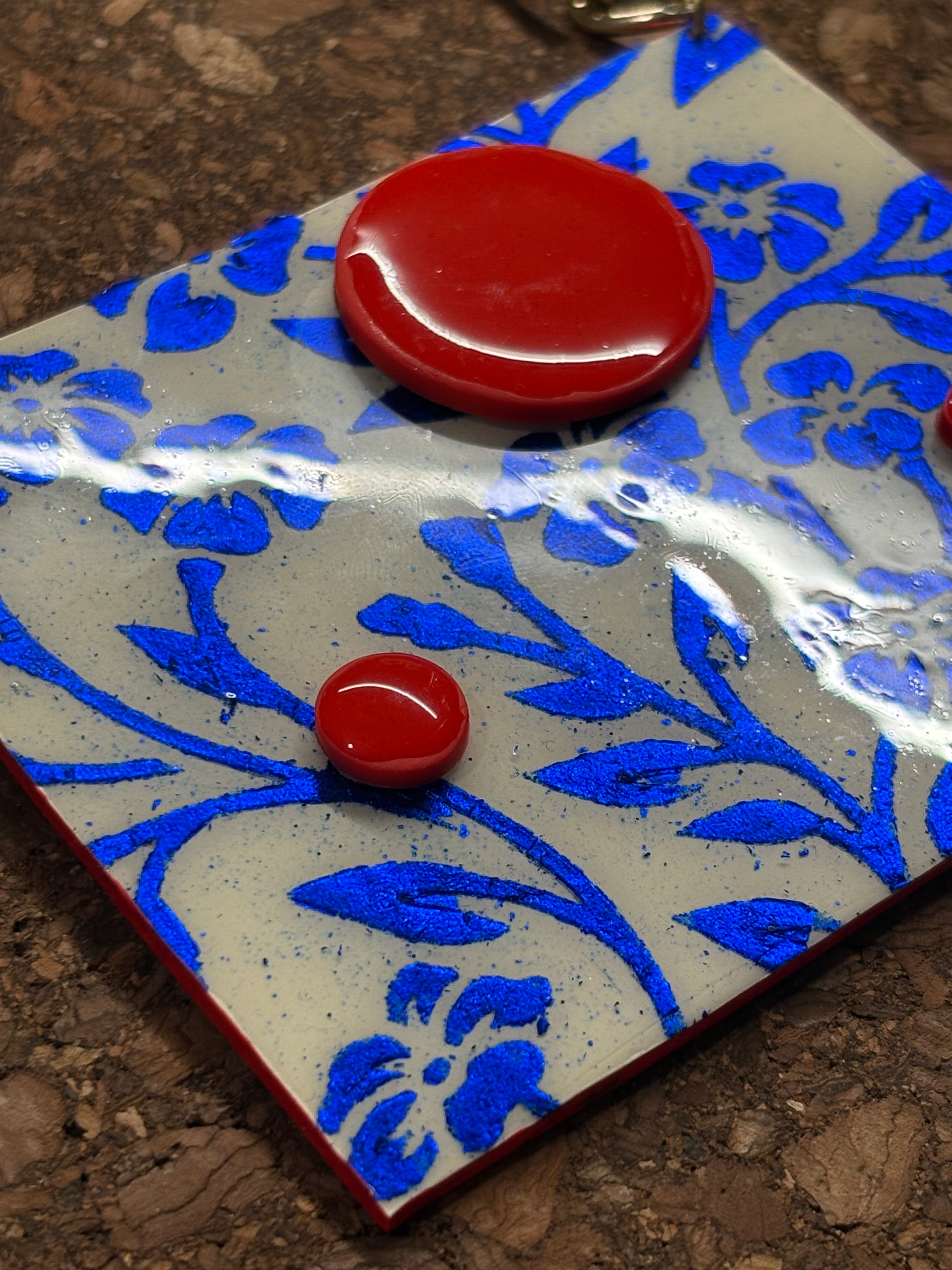 Collana flowers Avorio e Blu