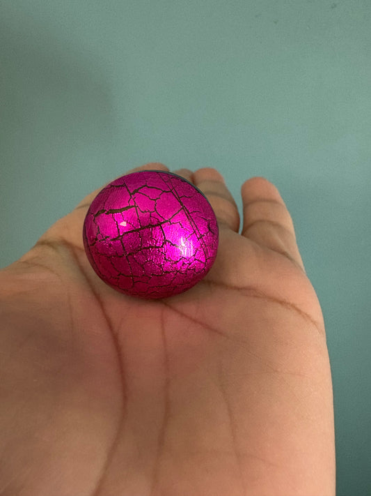 Anello Cracklè fucsia