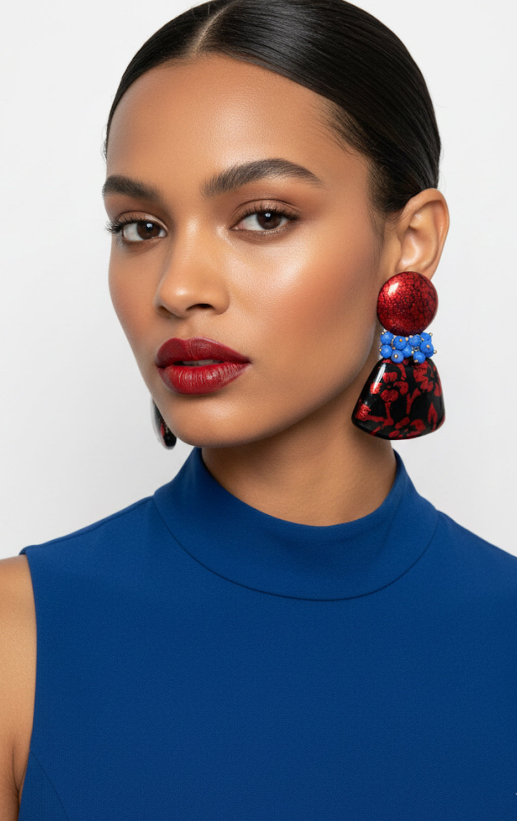 Orecchini Barocca Rouge et Noir