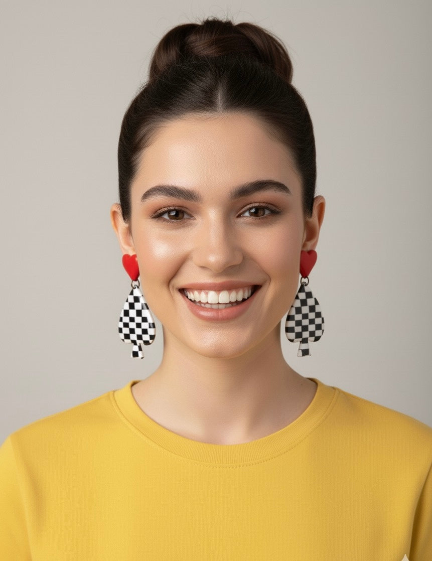 Orecchini Picche & Scacchi