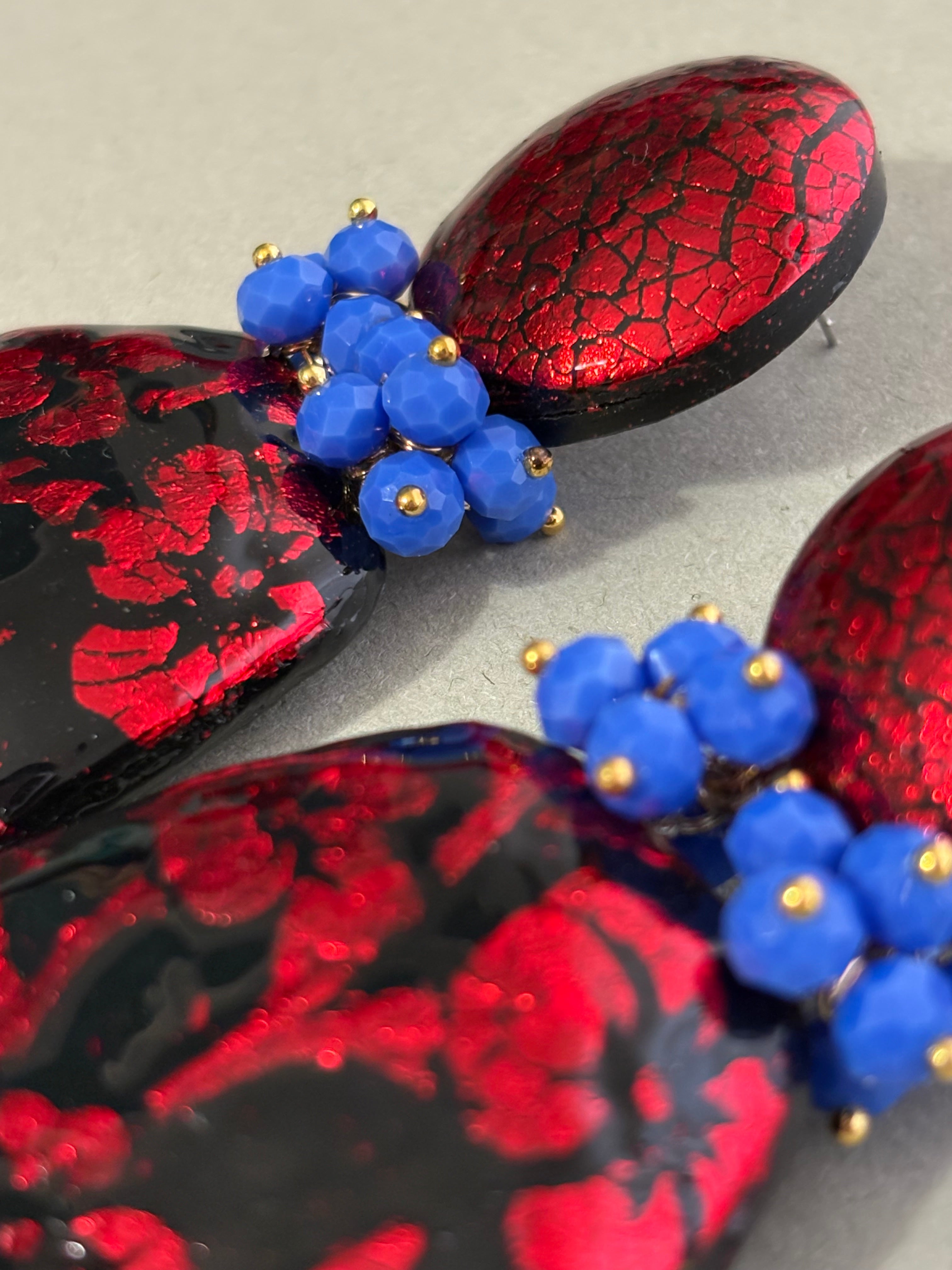 Orecchini Barocca Rouge et Noir