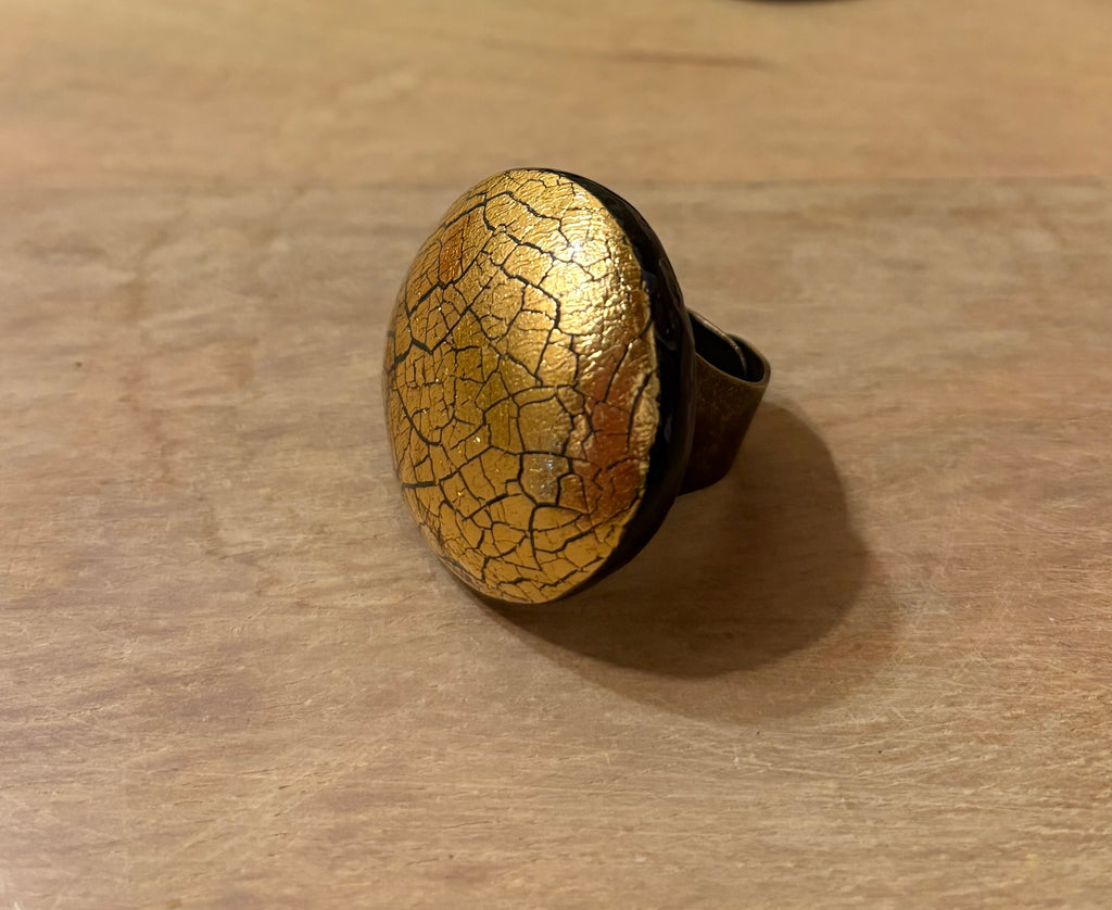 Anello Cracklè oro
