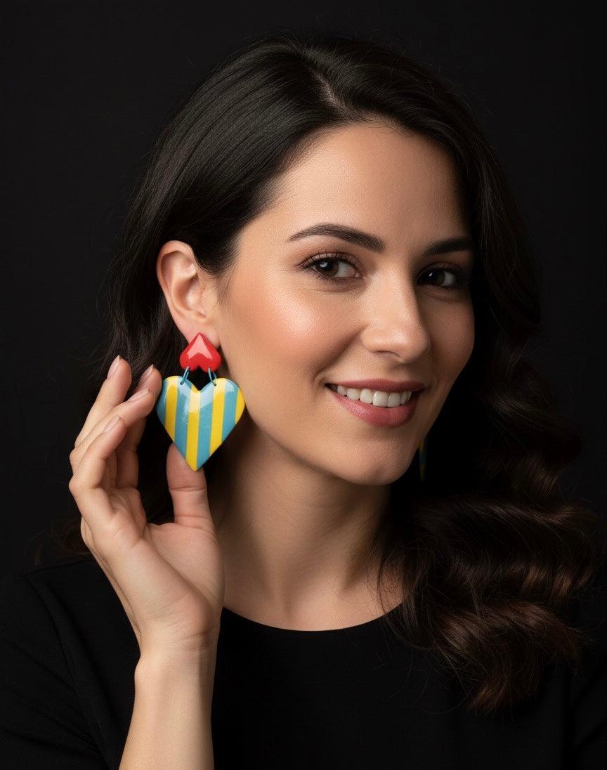 Regina di Cuori gialli e bluette