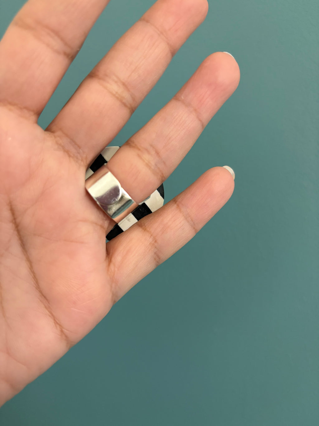 Set Bracciale e Anello Black and White