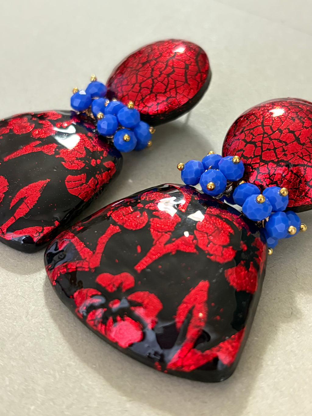 Orecchini Barocca Rouge et Noir