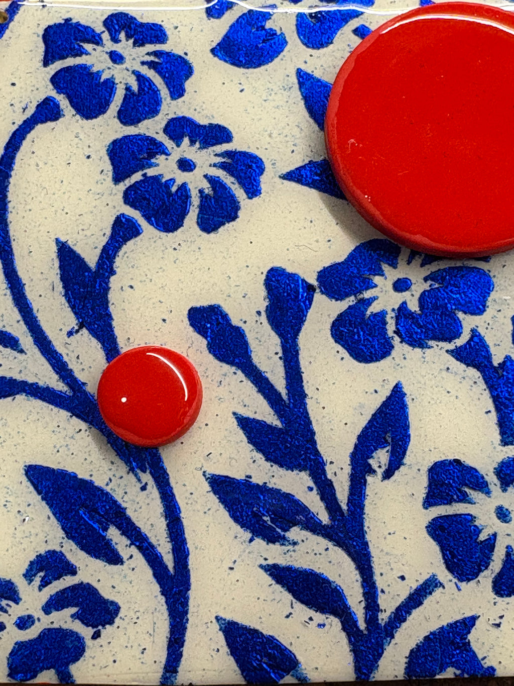 Collana flowers Avorio e Blu