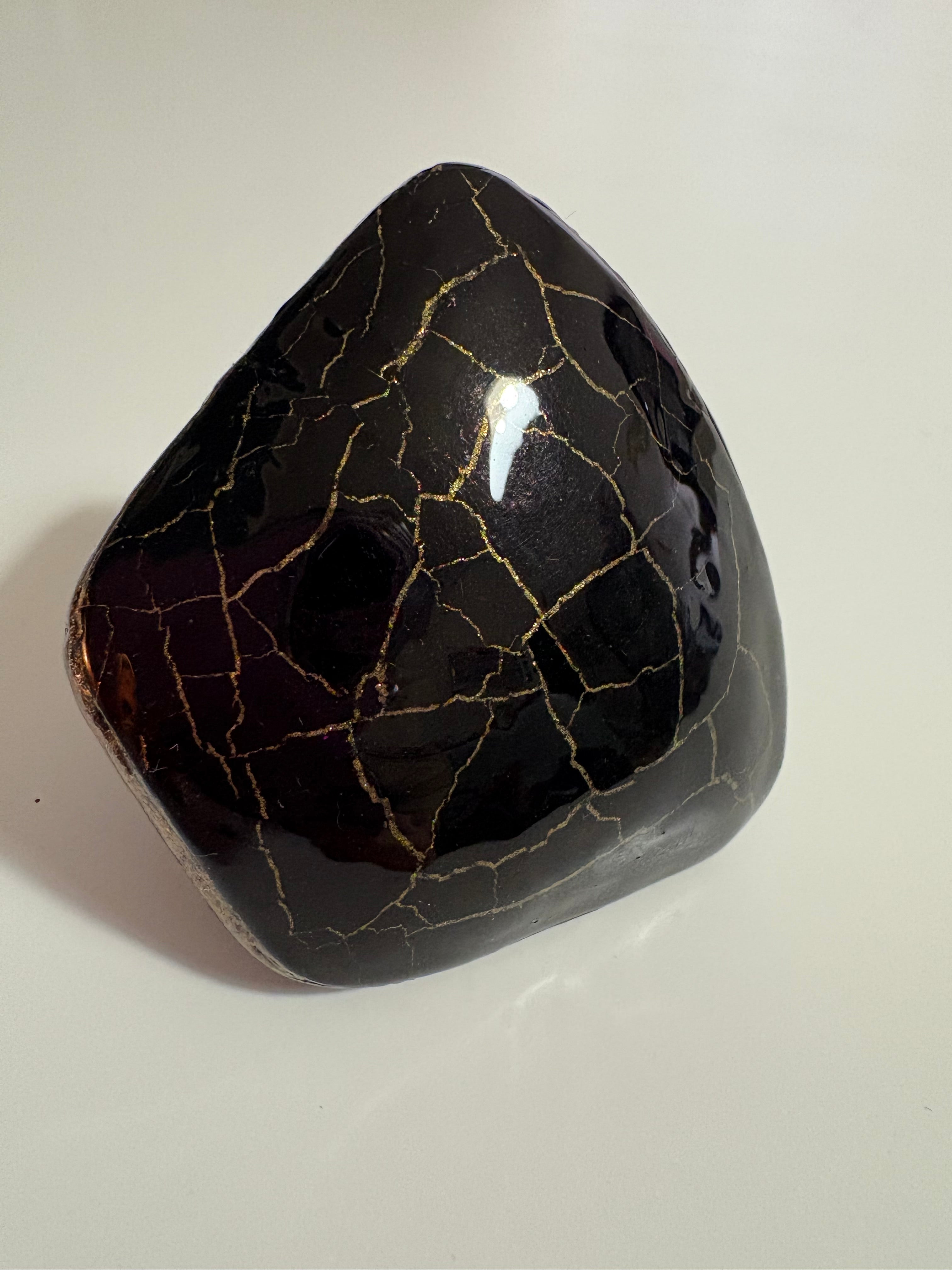 Anello cracklè noir