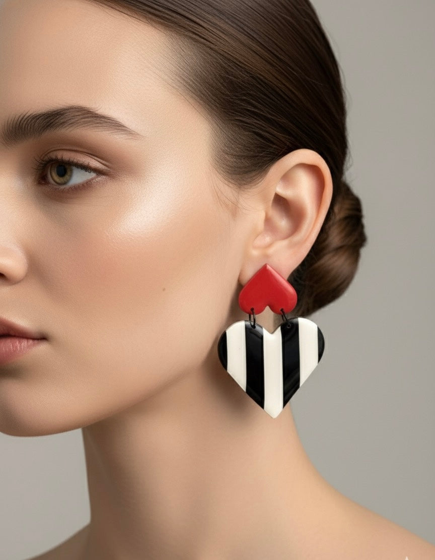 Regina di cuori bianco e nero