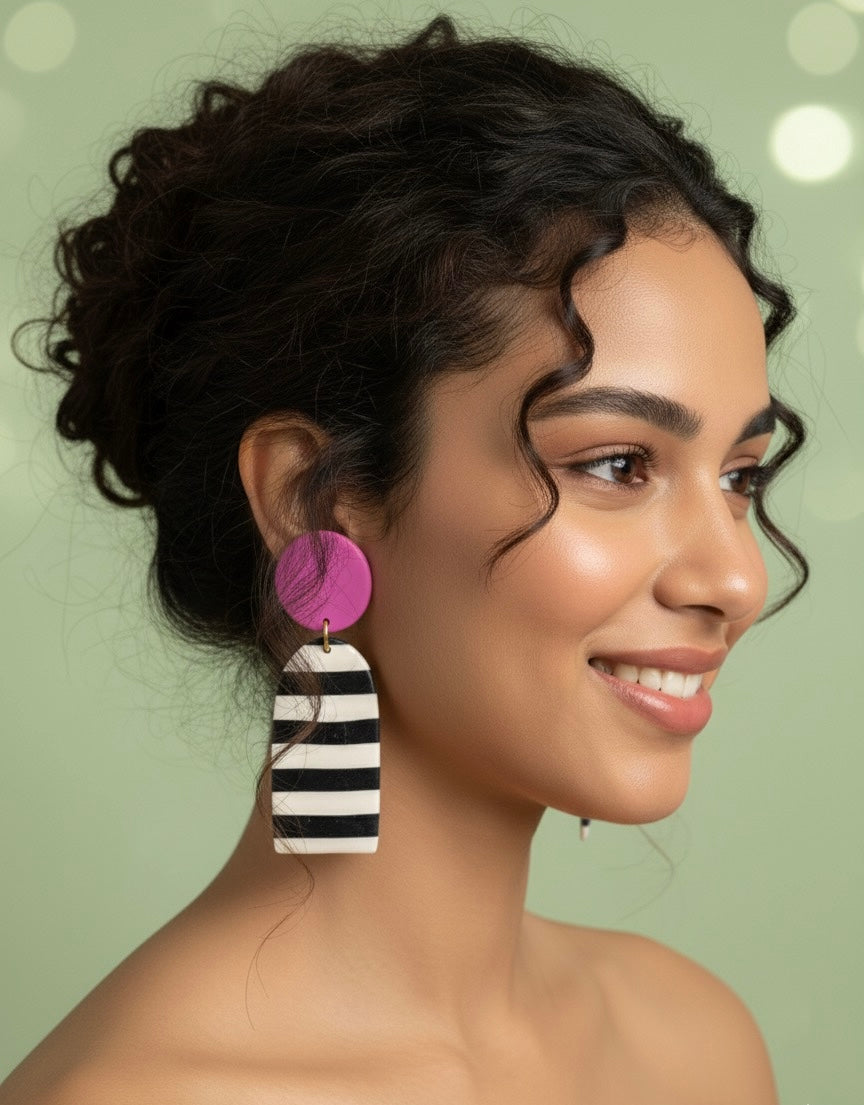 Orecchini Sveva fucsia