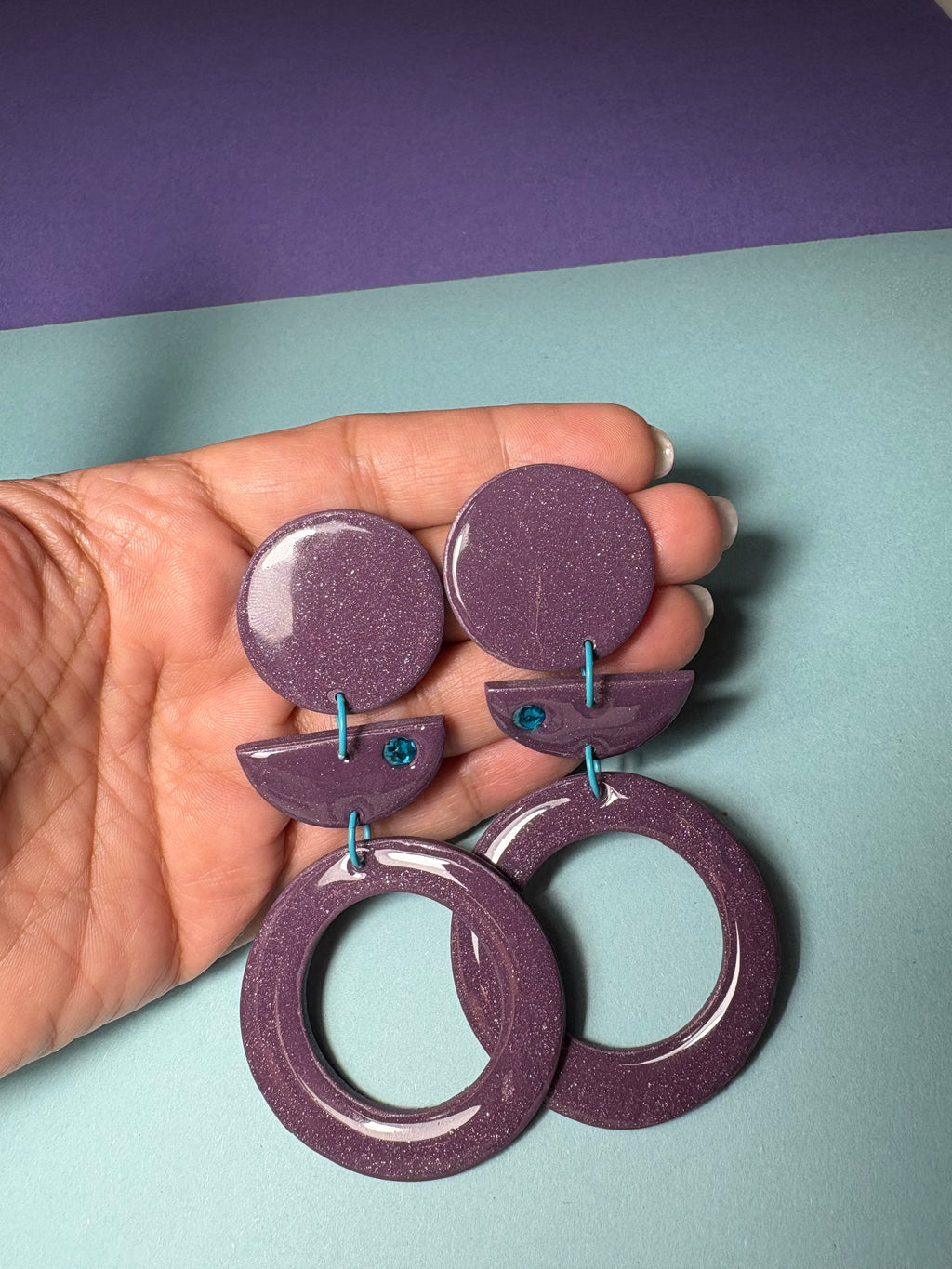 Orecchini Monnalisa violet