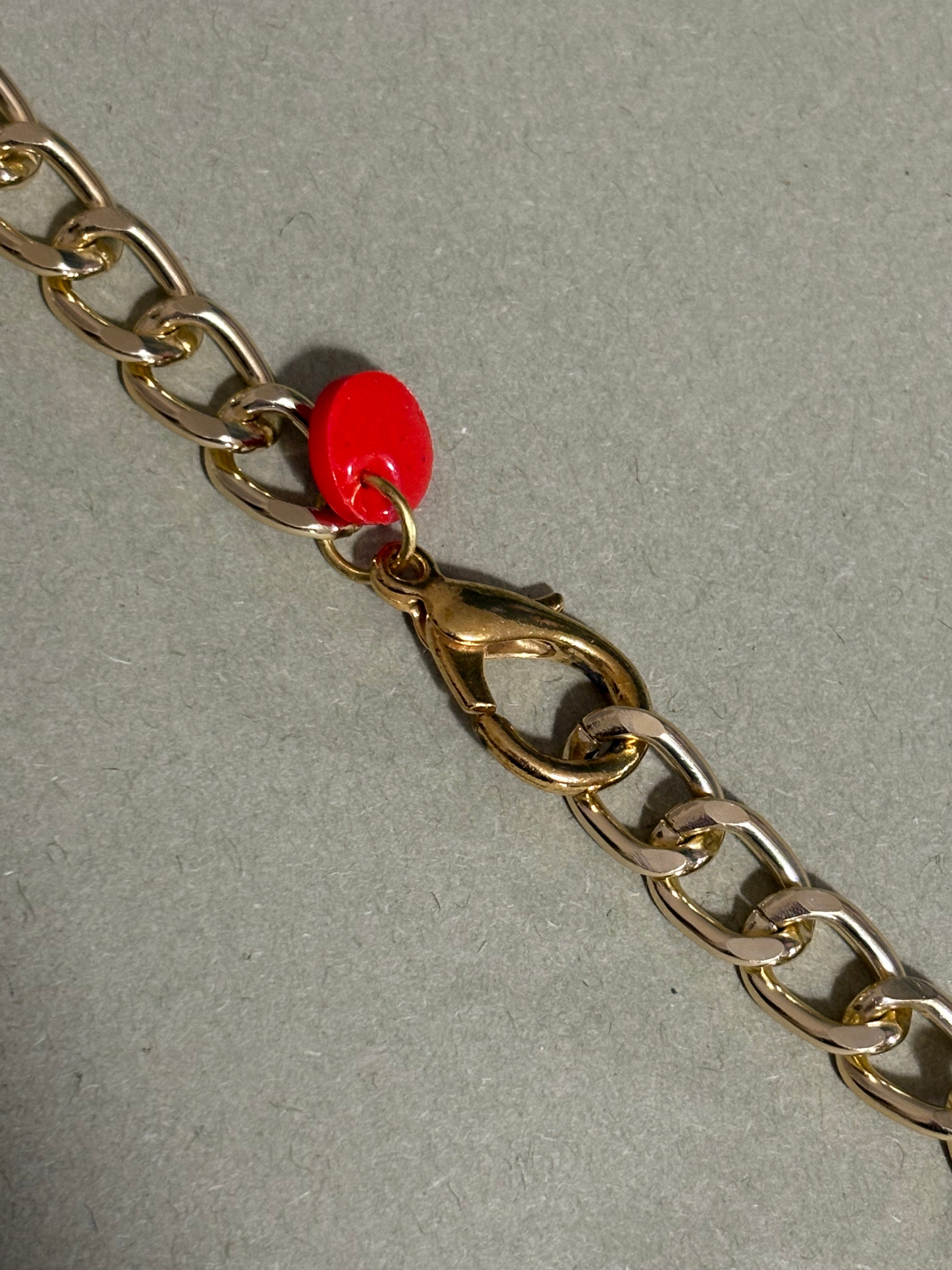 Set collana e orecchini Flowers rosso,avorio e blu