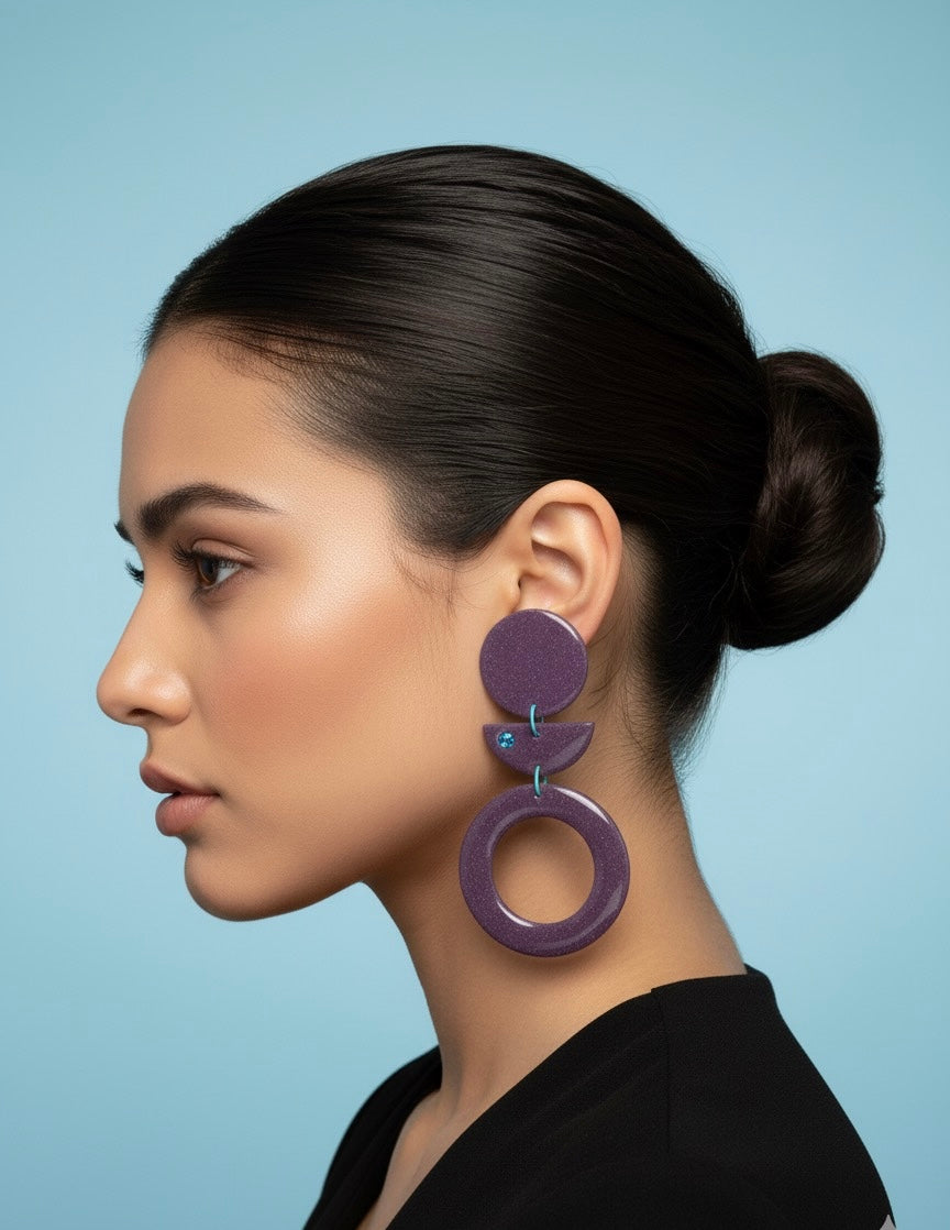 Orecchini Monnalisa violet