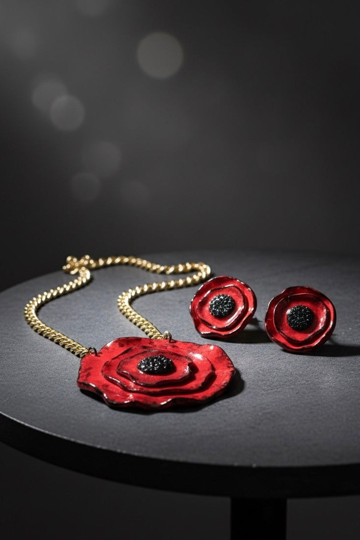 Collana Papaveri Rossi