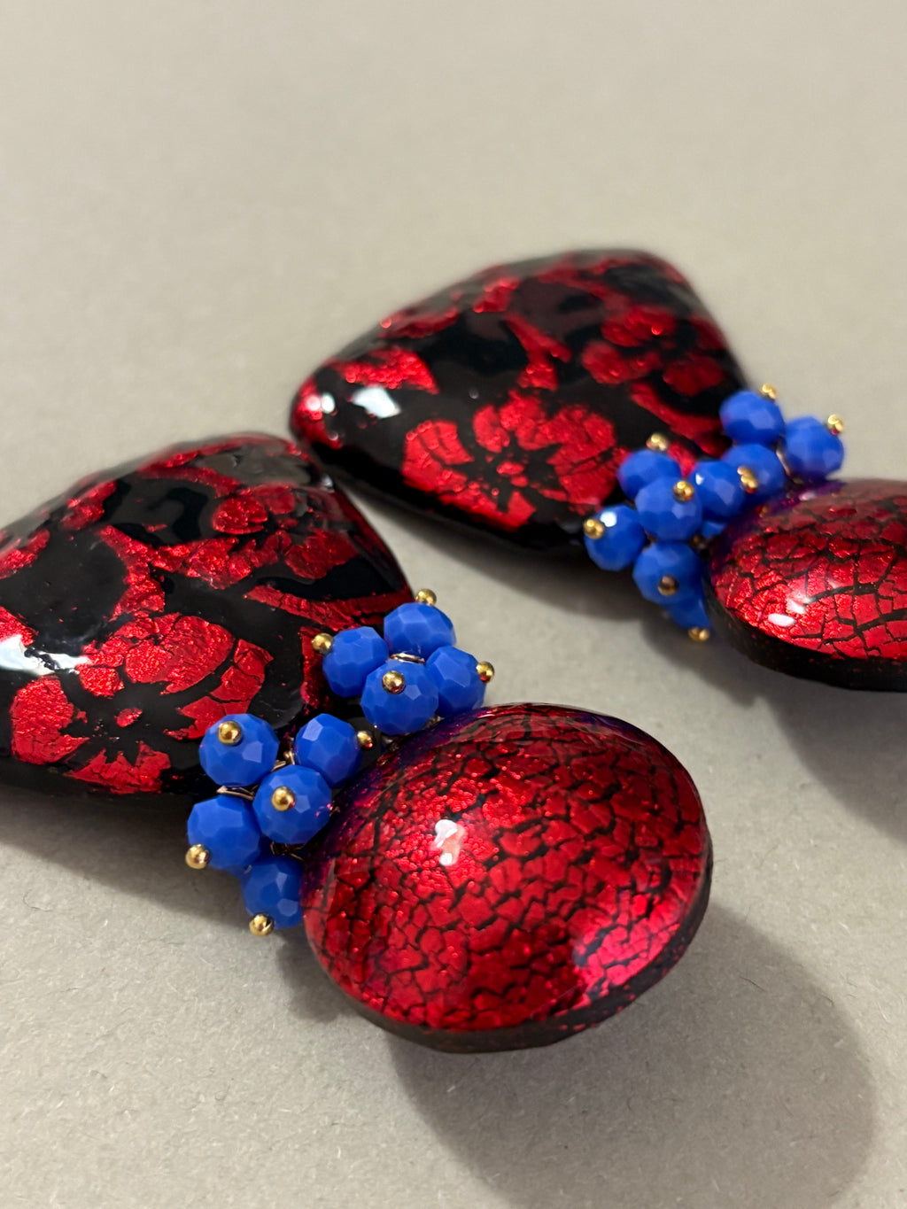 Orecchini Barocca Rouge et Noir