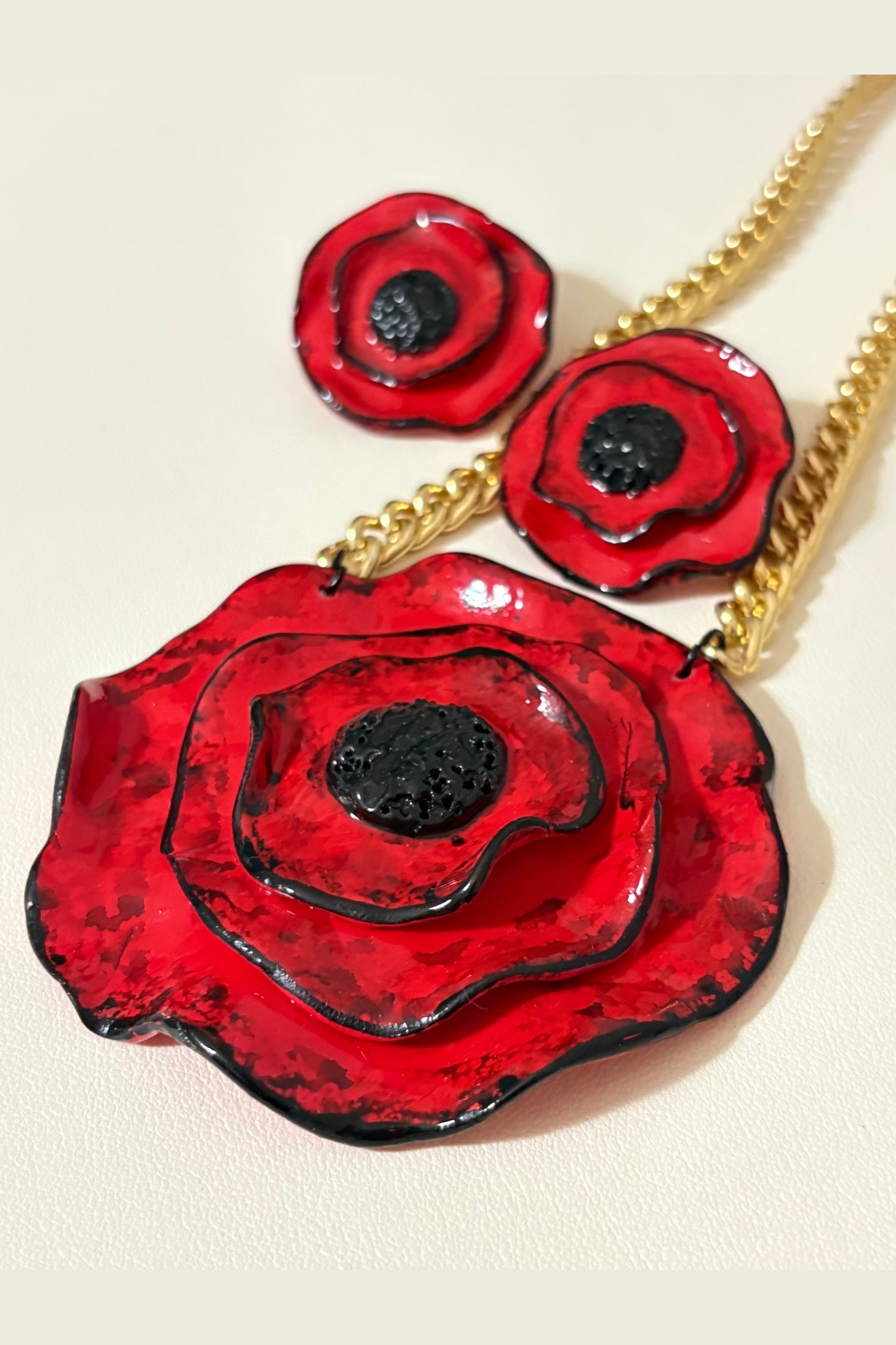 Collana Papaveri Rossi