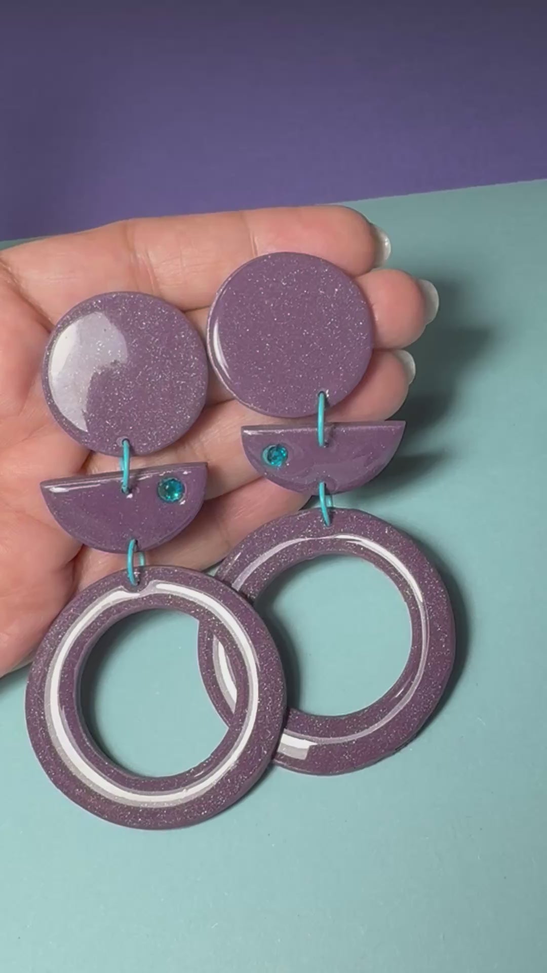 Orecchini Monnalisa violet